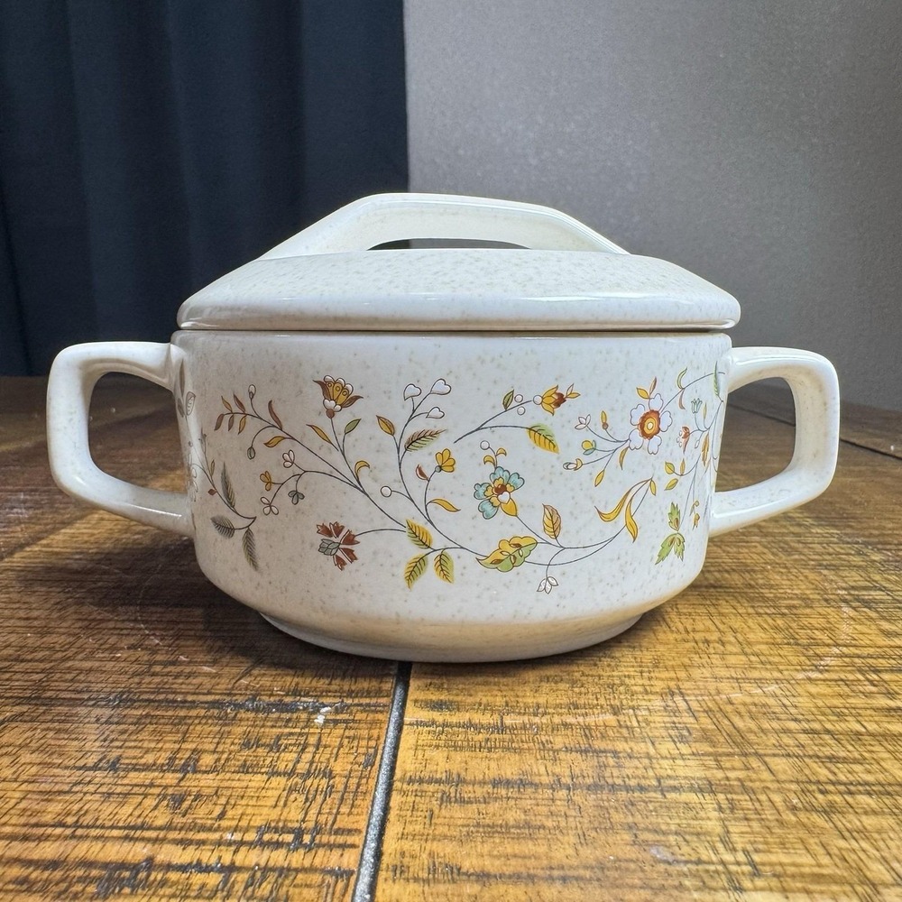 Vintage Lenox Temper-Ware • Lenox Merriment • Lidded Sugarbowl